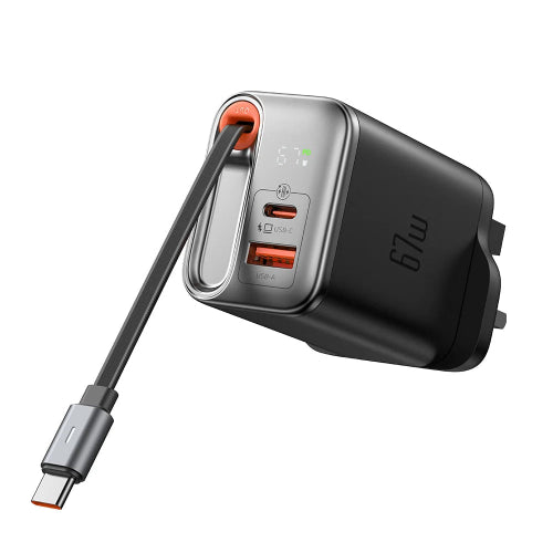 Mcdodo 67W Retractable Cable Wall Charger Price In Pakistan - Techshek.pk