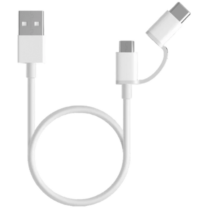 Mi 2-in-1 USB Cable (Micro USB/Type-C) Price In Pakistan | Techshek.pk