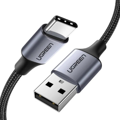 UGREEN 60128 USB-A to C Nylon Braided Cable 2M Price In Pakistan - Techshek.pk