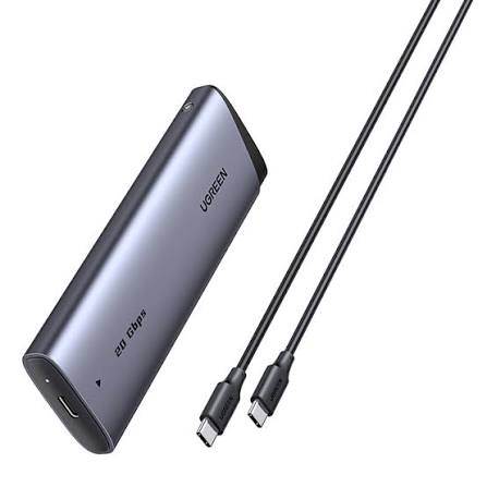 UGREEN CM767 55150 20Gbps M.2 NVMe/SATA SSD Enclosure – USB-C