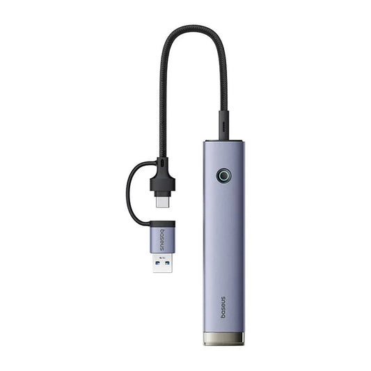 Baseus UltraJoy Series 4-Port HUB AIR (USB-A &amp; Type-C, Space Grey)